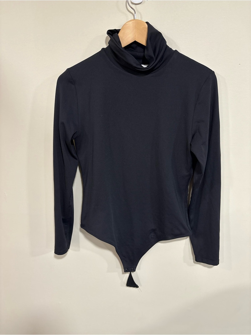 Babaton Black Long-Sleeve Turtleneck Bodysuit